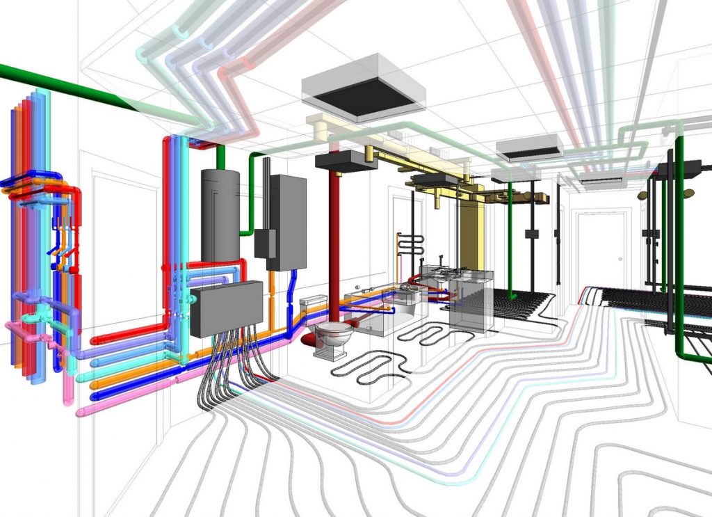 3d проект отопления